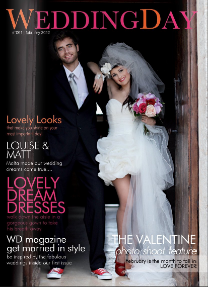 WEDDINGDAY magazine cover weddings malta valentine's day
